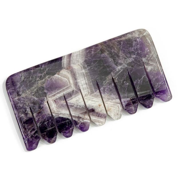 Amethyst Scalp Gua Sha Comb