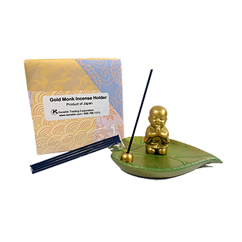Gold Monk - Incense Holder