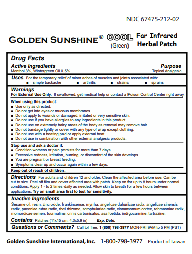 Golden Sunshine Cool Herbal Patch (Professional) 10/pack